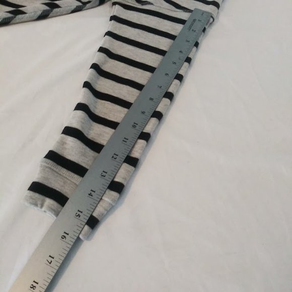 Christopher & Banks women's size S gray and black diagonal striped sweater - Picture 8 of 13